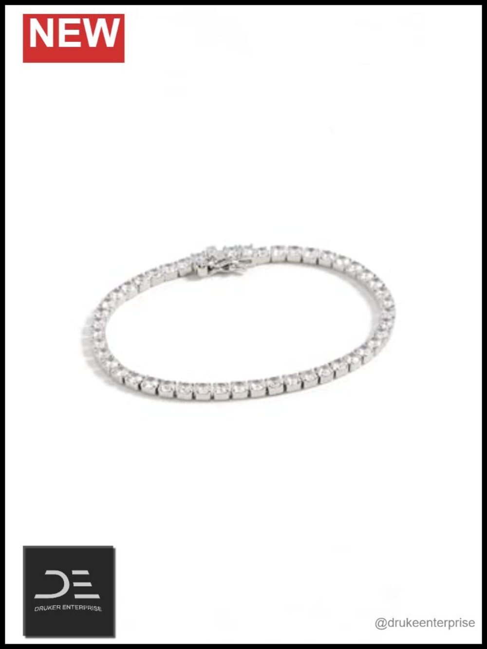 Silver Tennis Bracelet Cubic Zirconia Sterling Silver 14k Gold Vermeil Prong